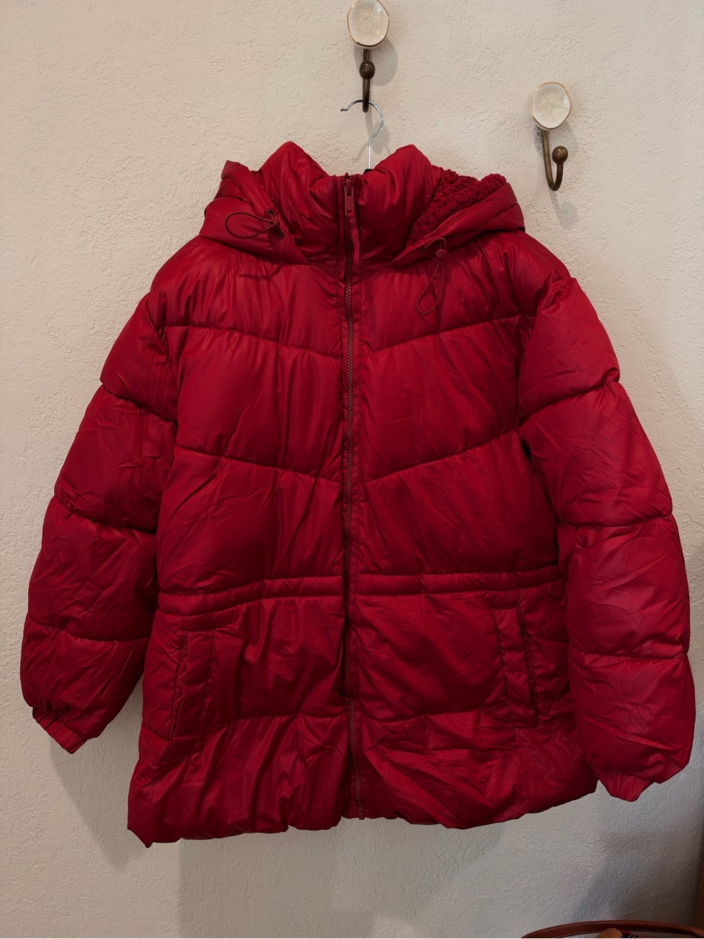 Gap ColdControl Max Puffer Jacket Red Large